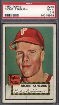 1952 Topps #216 Richie Ashburn