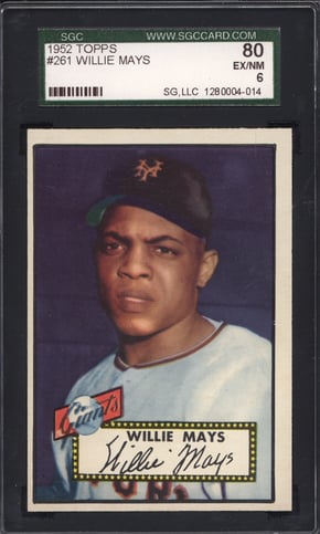 1952 Topps #261 Willie Mays Rookie