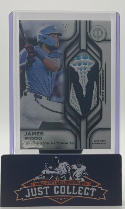 1/1 James Wood Game-Used City Connect Patch Pulled by Just Collect