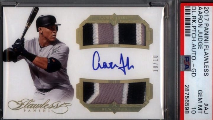 Ohtani and Judge Topps Dual Gold Logoman Sold for $2.16 Million