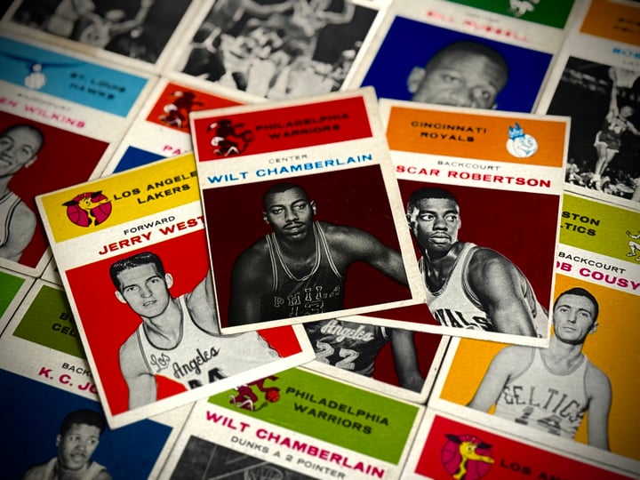 1961 Fleer Basketball Set and Vintage Topps Baseball Sets Purchased