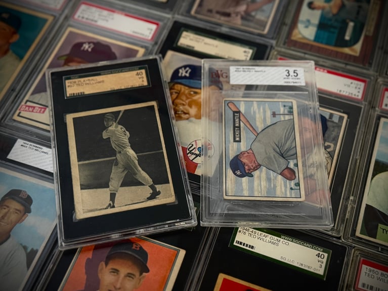 Mickey Mantle and Ted Williams Rookie Cards in New Collection Purchase