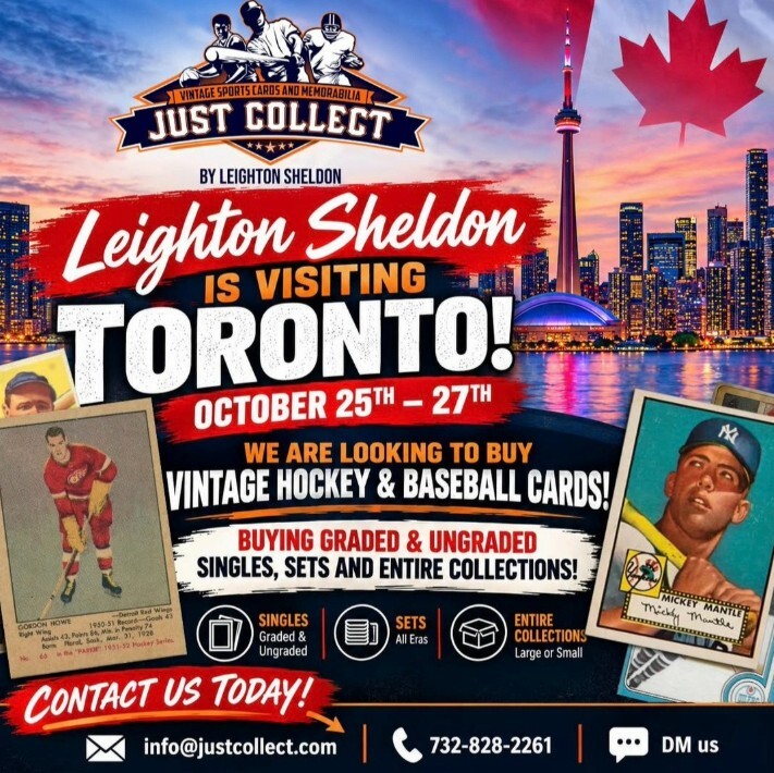 Just Collect is Buying Cards in Toronto, Canada October 25th-27th