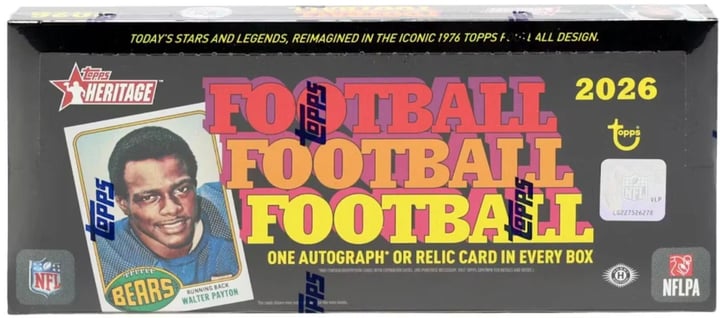 1976 Topps Walter Payton PSA 10 Rookie Chase in 2026 Heritage Football
