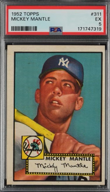1952 Topps Mickey Mantle PSA 5 First Public Sale at the Philly Show