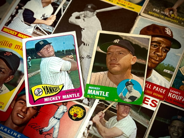 Multiple Mickey Mantle Cards Highlight Multi-Sport Vintage Collection