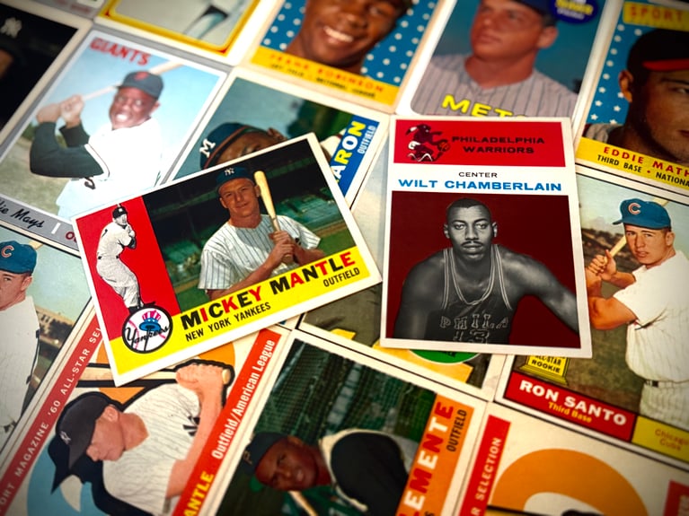 1961 Fleer Wilt Chamberlain Rookie and Mickey Mantle Cards Purchased