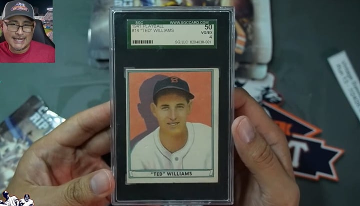 1941 Play Ball Ted Williams Pulled from Just Collect Vintage Repack