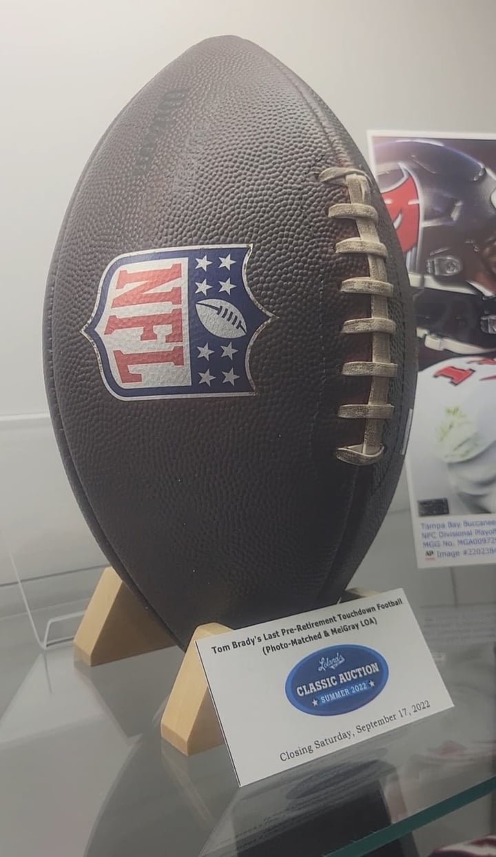 The Last TD Ball Tom Brady Threw Before Unretiring Sold for $129,657