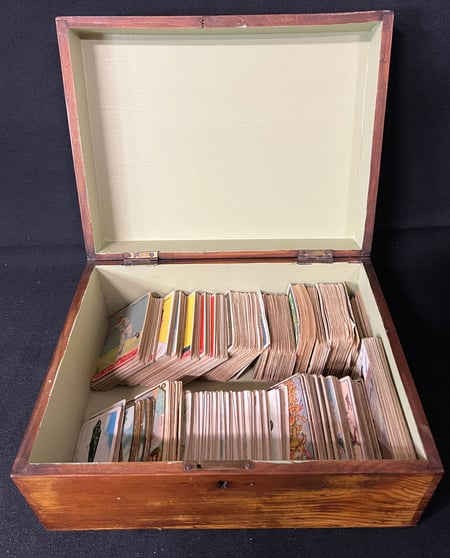 Wooden Box with Cards