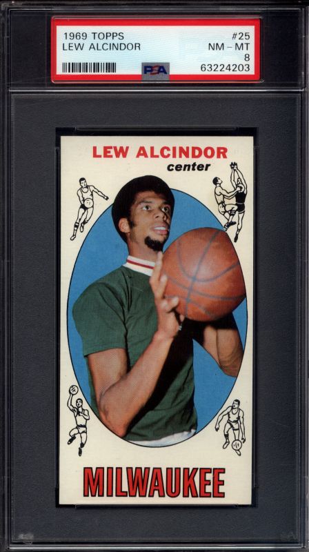 Kareem Abdul-Jabbar PSA 8 Rookie Card Available in 1969 Topps Set Break