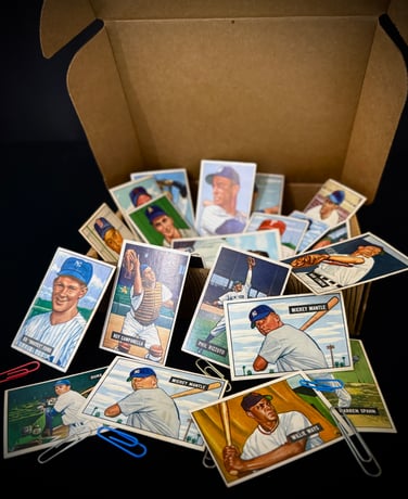 new cover of 1950s bowman cards
