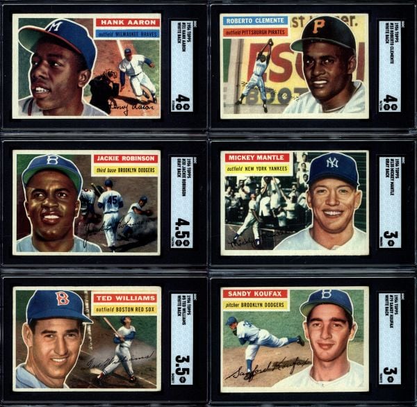 Lot Detail - 1957 Topps Hall of Famer SGC Graded Three Card Lot