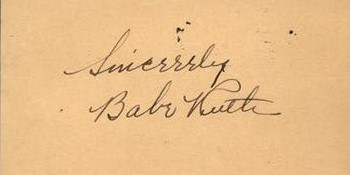 Signed Babe Ruth card from the 'Uncle Jimmy Collection' sells for