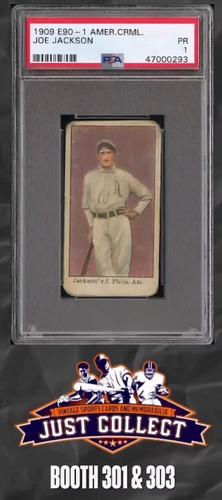 Rare E90-1 Shoeless Joe Jackson Sold by Just Collect at the National