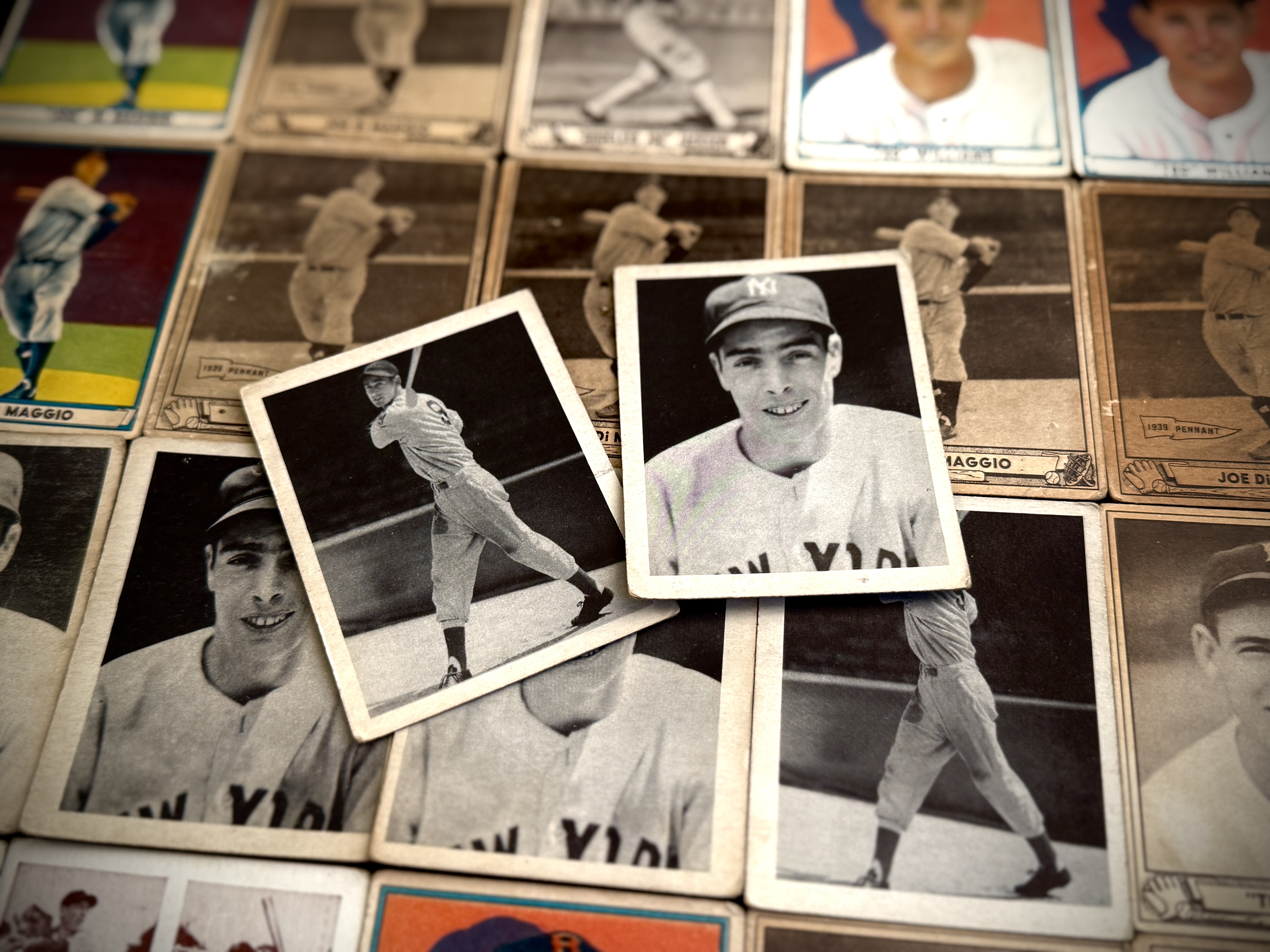 Ted Williams Rookie and Vintage Joe DiMaggio Cards Found in Storage