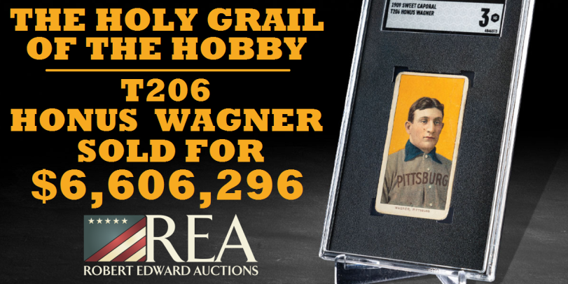 Honus Wagner T206 baseball card, a Holy Grail, sells for $7.25 million